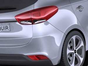 Kia Carens 2016 vray Modèle 3D