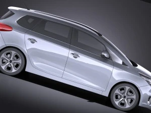 Kia Carens 2016 vray 3D Model
