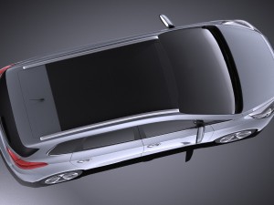 Kia Carens 2016 vray Modèle 3D