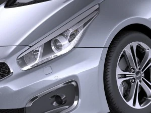 Kia Ceed 5-door 2017 vray 3D Model