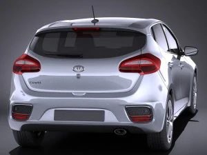 Kia Ceed 5-door 2017 vray 3D Model