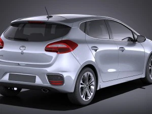 Kia Ceed 5-door 2017 vray 3D Model