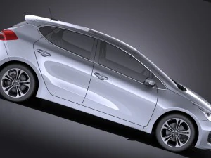 Kia Ceed 5-door 2017 vray 3D Model