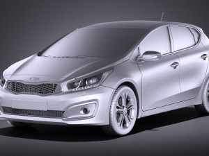 Kia Ceed 5-door 2017 vray 3D मॉडल