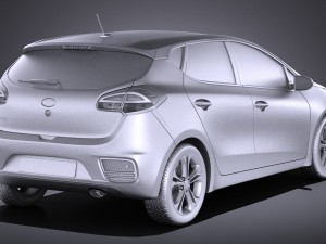 Kia Ceed 5-door 2017 vray 3D मॉडल