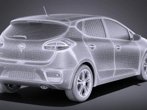 Kia Ceed 5-door 2017 vray 3D Model