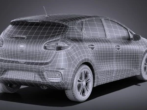 Kia Ceed 5-door 2017 vray 3D Model