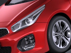 Kia Ceed GT-line 5-door 2017 vray Modelo 3D