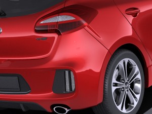 Kia Ceed GT-line 5-door 2017 vray Modelo 3D