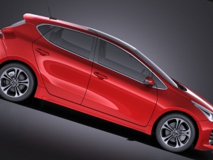 Kia Ceed GT-line 5-door 2017 vray Modelo 3D