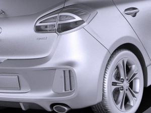 Kia Ceed GT-line 5-door 2017 vray Modelo 3D