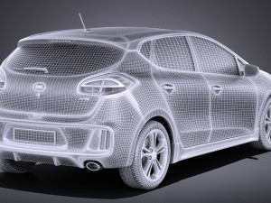 Kia Ceed GT-line 5-door 2017 vray Modelo 3D