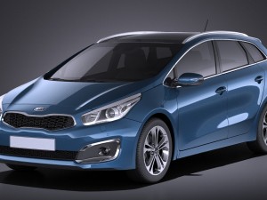 Kia Ceed SW 2017 vray 3Dモデル