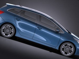 Kia Ceed SW 2017 vray 3D मॉडल