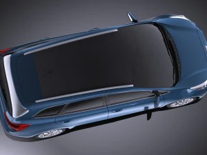 Kia Ceed SW 2017 vray 3D Model