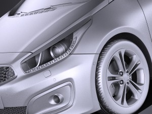Kia Ceed SW 2017 vray 3D मॉडल