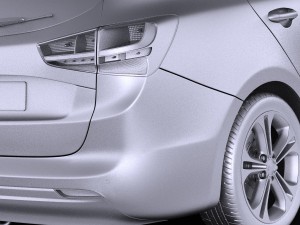 Kia Ceed SW 2017 vray 3D मॉडल