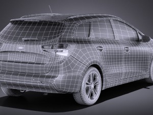 Kia Ceed SW 2017 vray 3D मॉडल