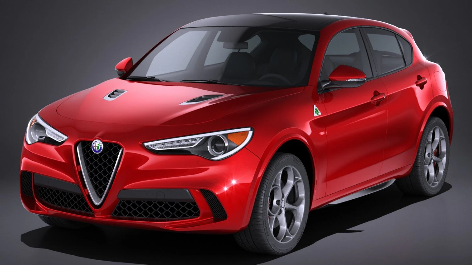 Alfa Romeo Stelvio Quadrifoglio 2018 3D Model .c4d .max .obj .3ds .fbx .stl .blend