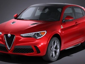Alfa Romeo Stelvio Quadrifoglio 2018 3D Model
