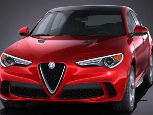 Alfa Romeo Stelvio Quadrifoglio 2018 3D Model