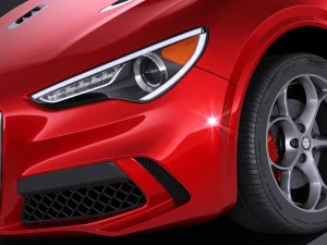 Alfa Romeo Stelvio Quadrifoglio 2018 3D Model