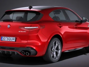 Alfa Romeo Stelvio Quadrifoglio 2018 3D Model