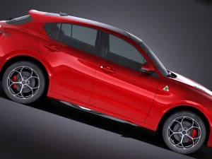 Alfa Romeo Stelvio Quadrifoglio 2018 3D Model