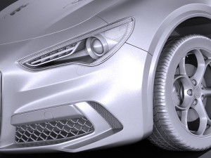 Alfa Romeo Stelvio Quadrifoglio 2018 Model 3D
