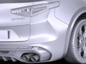 Alfa Romeo Stelvio Quadrifoglio 2018 Model 3D