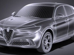 Alfa Romeo Stelvio Quadrifoglio 2018 Model 3D