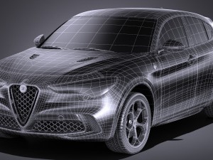 Alfa Romeo Stelvio Quadrifoglio 2018 Model 3D
