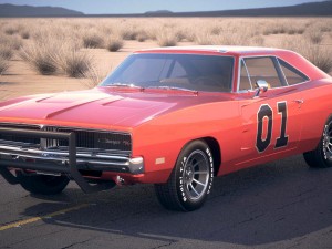 Dodge Charger 1969 General Lee 3D Model