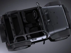Jeep Wrangler Willis Wheeler 2016 vray 3D Model