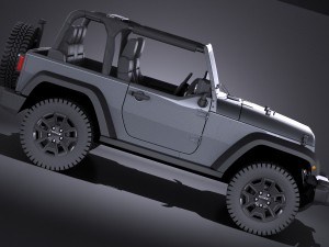 Jeep Wrangler Willis Wheeler 2016 vray Modello 3D
