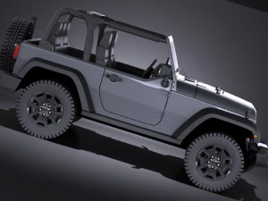 Jeep Wrangler Willis Wheeler 2016 vray 3D Model