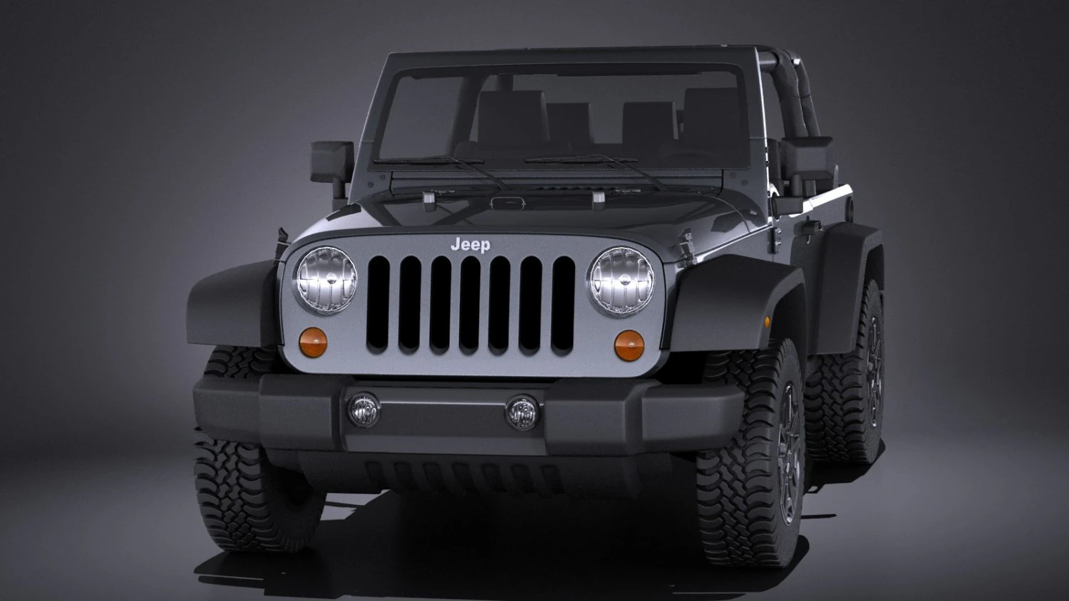 Jeep Wrangler Willis Wheeler 2016 vray 3D Model .c4d .max .obj .3ds .fbx .stl .blend 