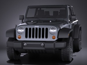 Jeep Wrangler Willis Wheeler 2016 vray Modello 3D