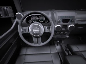 Jeep Wrangler Willis Wheeler 2016 vray 3D Model