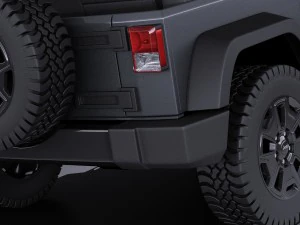 Jeep Wrangler Willis Wheeler 2016 vray 3D Model