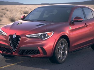 Alfa Romeo Stelvio Quadrifoglio 2018 Desert Studio 3D Model