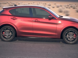 Alfa Romeo Stelvio Quadrifoglio 2018 Desert Studio Modelo 3D