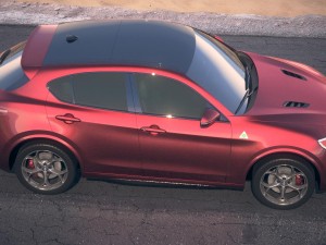 Alfa Romeo Stelvio Quadrifoglio 2018 Desert Studio Modelo 3D