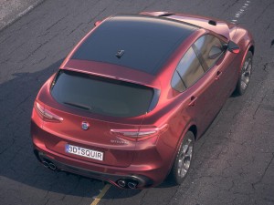 Alfa Romeo Stelvio Quadrifoglio 2018 Desert Studio Modelo 3D