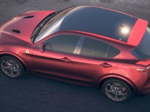 Alfa Romeo Stelvio Quadrifoglio 2018 Desert Studio Modelo 3D