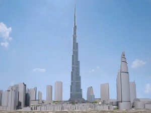 Burj Khalifa Dubai Downtown 3D Model