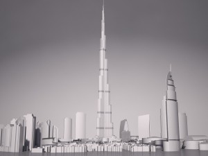 Burj Khalifa Dubai Downtown Modelo 3D