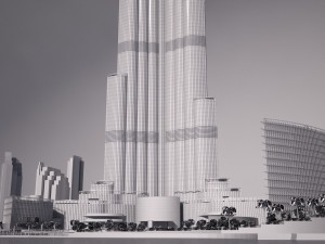Burj Khalifa Dubai Downtown Modelo 3D