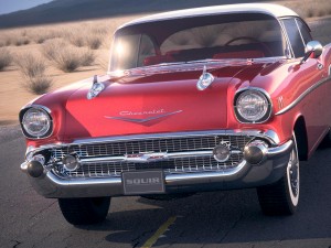 Chevrolet Bel Air Hardtop Coupe 1957 Modello 3D