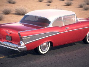 Chevrolet Bel Air Hardtop Coupe 1957 Modello 3D